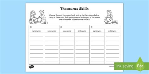 skill thesaurus|thesaurus skills worksheets.